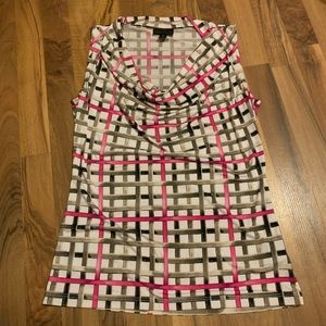 Pink and Black Worthington Sleeveless Top